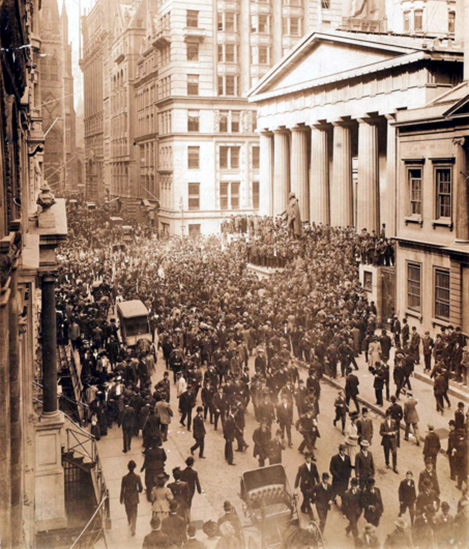 Уолл-стрит, паника, октябрь 1907 года