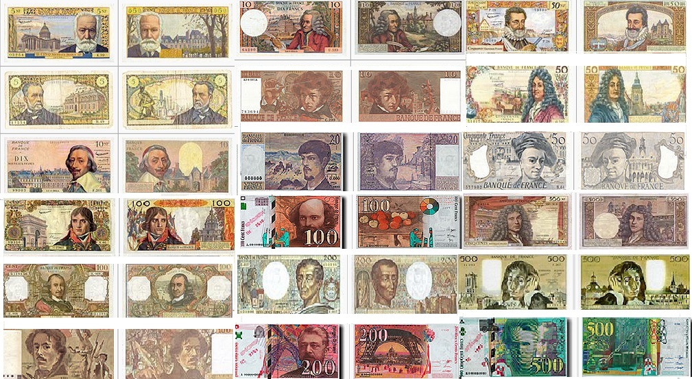 банкноты франции
