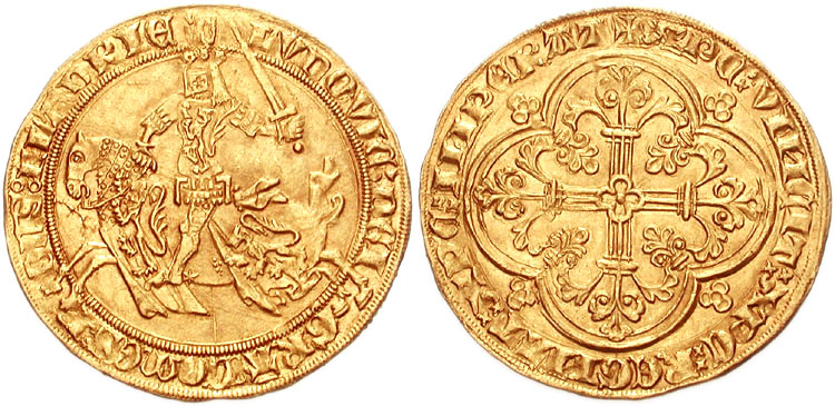 Золотой франк 1360