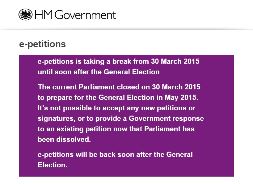 сайт петиций в великобритании