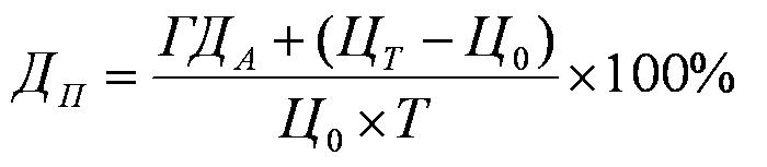 формула вычисления полной доходности