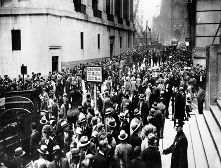 Уолл-стрит, двадцатые числа октября 1929 г.