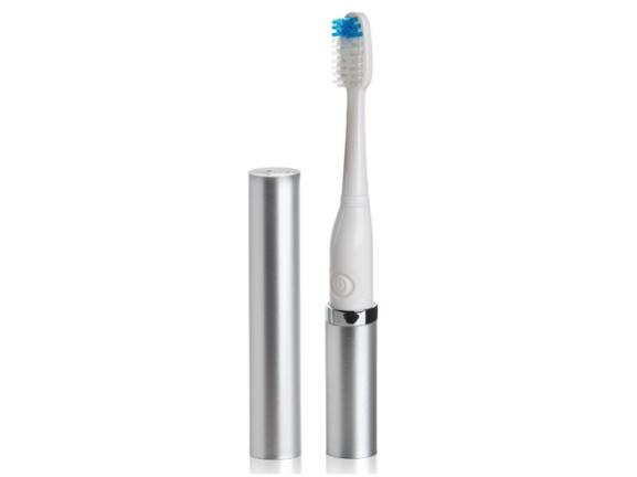 Slim Sonic Portable Electric Toothbrush, Silver 2
