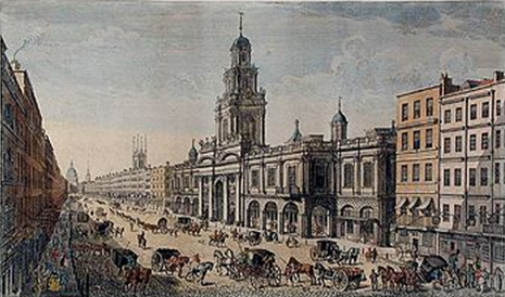 Второе здание Лондонской биржи, 1751 г. 