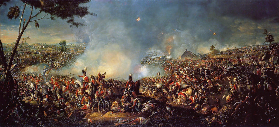 «Битва при Ватерлоо», картина Уильяма Сэдлера