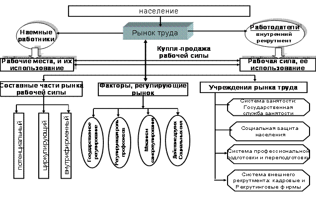 Рынок труда схема