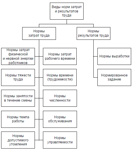 классификация норм затрат