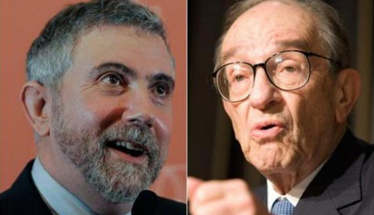 Пол Кругман vs Алан Гринспен