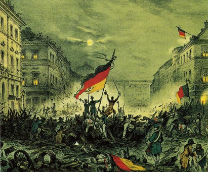 Баррикады в Берлине, 19.03.1848