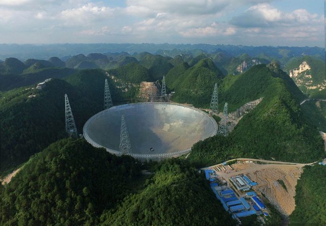 самый большой в мире радиотелескоп "FAST"