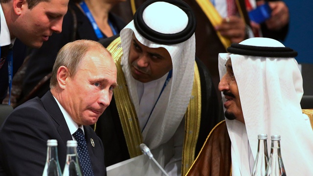 Путин встретился с королем Саудовской Аравии