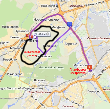 Москва восточное дегунино карта