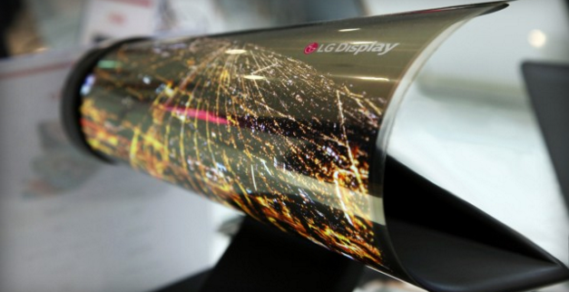 LG показали 18-дюймовый OLED-дисплей, сворачивающийся словно газета