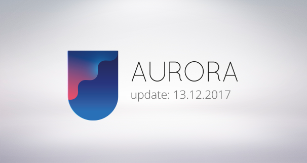 Обновление платформы Aurora 13.12.2017